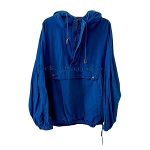 vtg GAP Anorak Parka w Plaid-Lined Hood